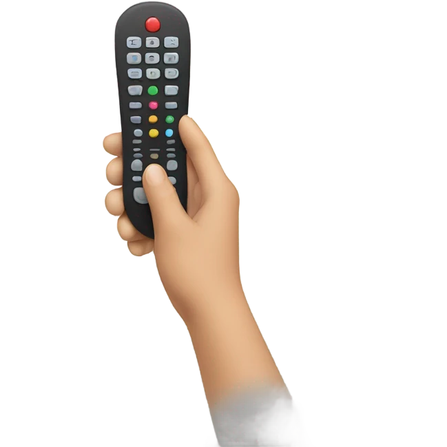 hand with remout emoji