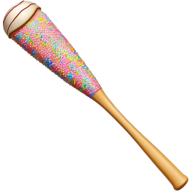 Sprinkles baseball bat emoji