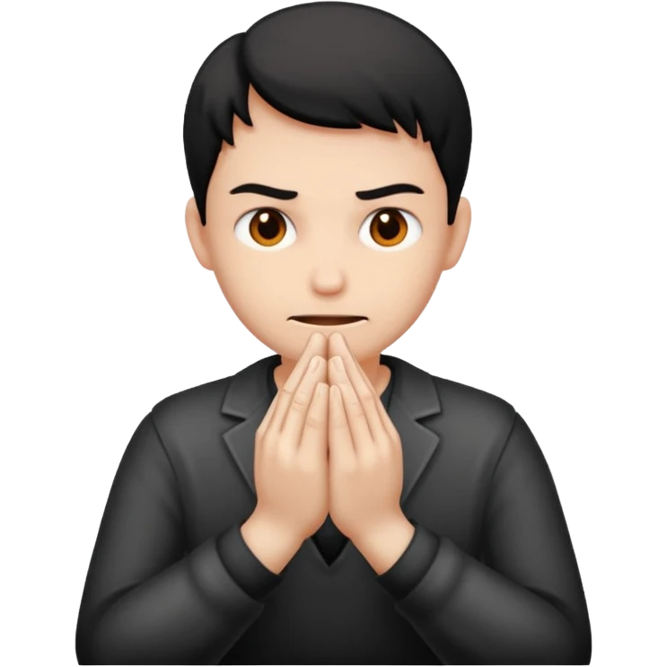 person rubbing his hands against each other with a evil look emoji