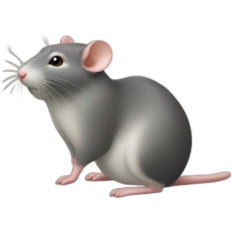 scheldende boze emoji maar met rat emoji