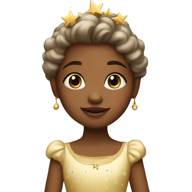 Little princess on stars emoji
