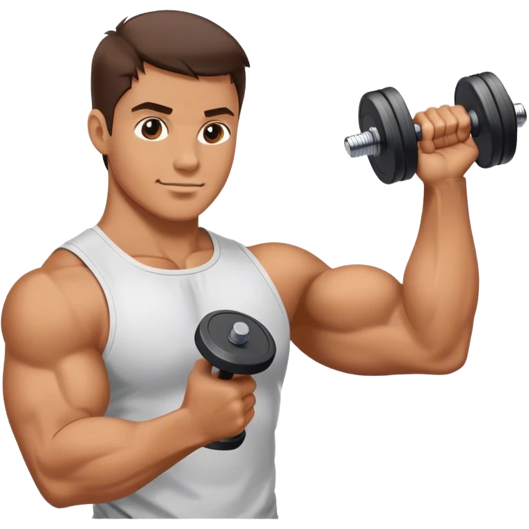 bicep side view holding a dumbbell emoji