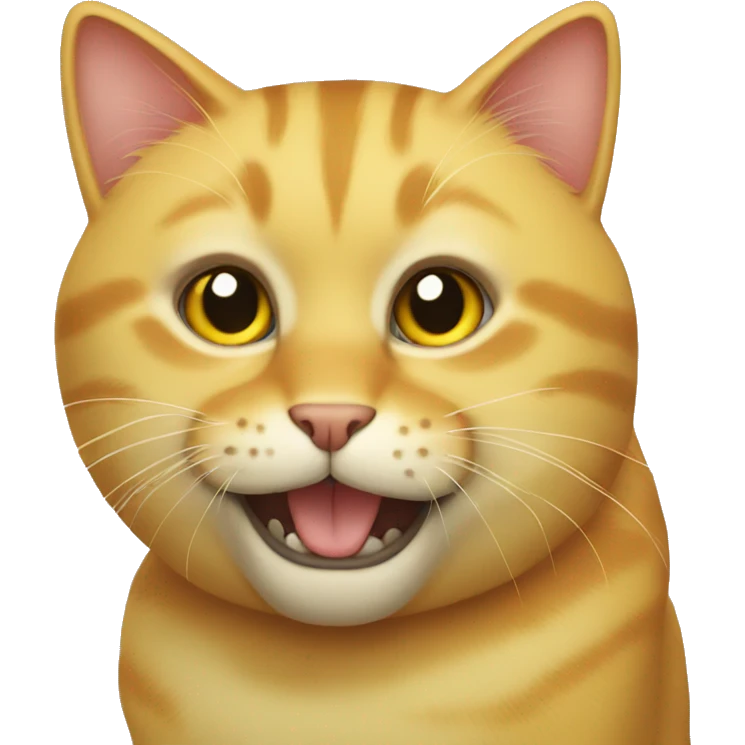 A yellow cat emoji