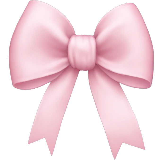 Light pink bow  emoji