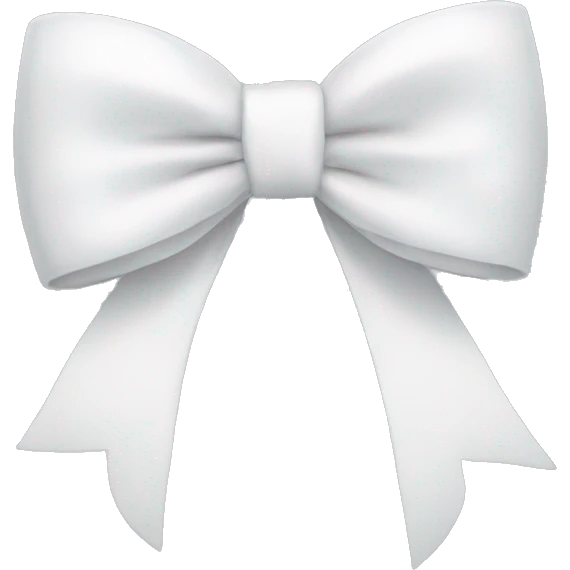white bow emoji
