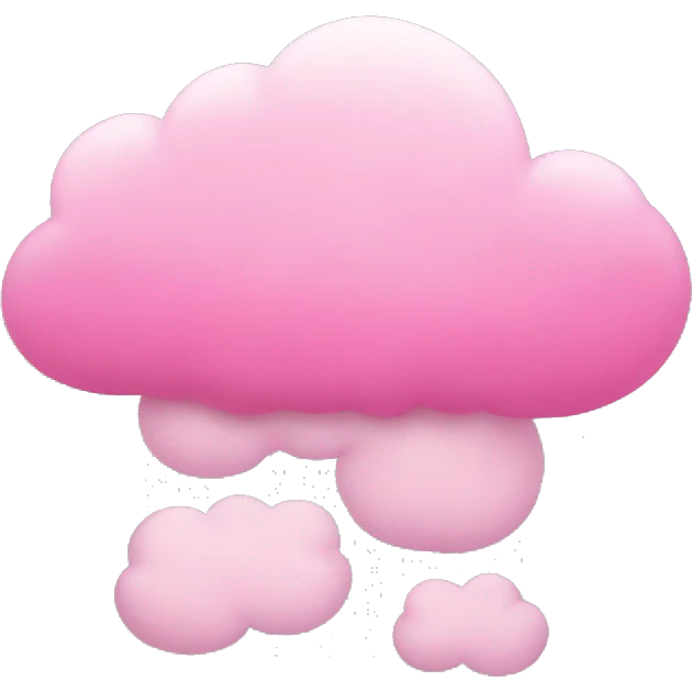 Pink cloud emoji