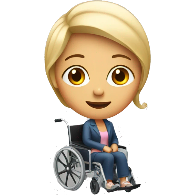 Woman in a wheelchair emoji