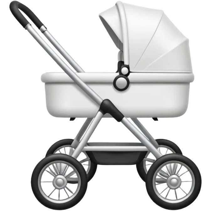 flat, not 3d baby stroller with no detail  emoji