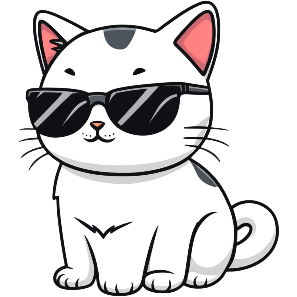 cat wearing sunglasses emoji