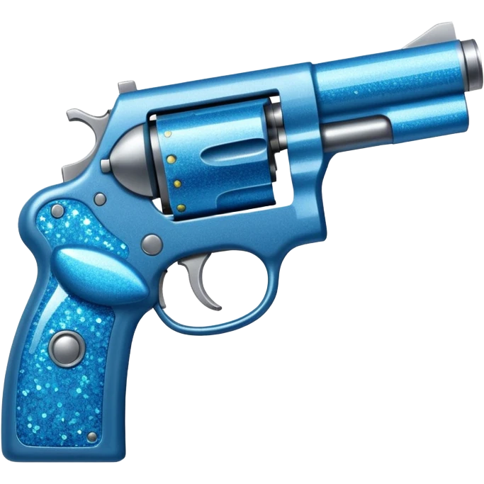glitter blue cian gun emoji