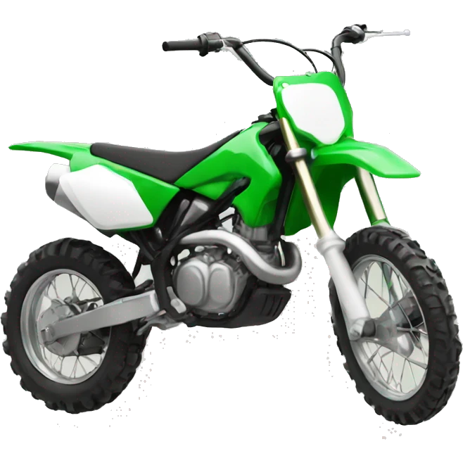 Dirt bike green emoji