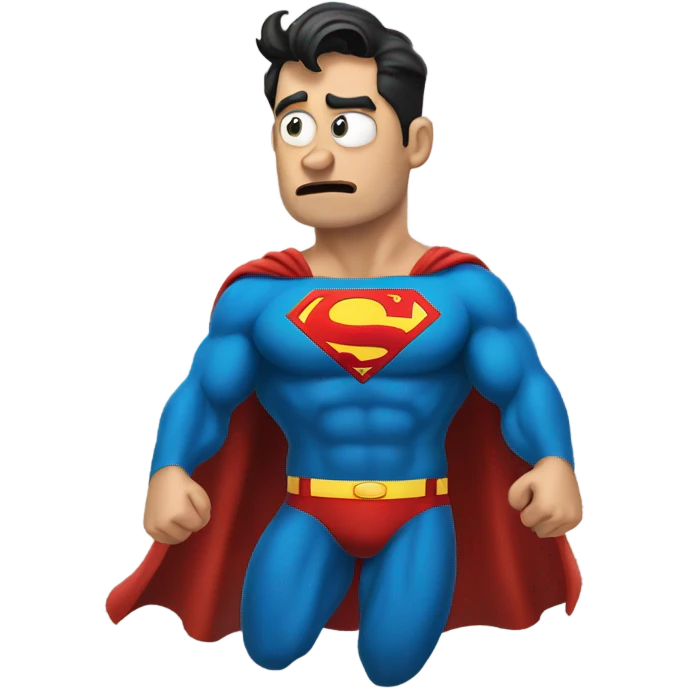 Superman fart emoji