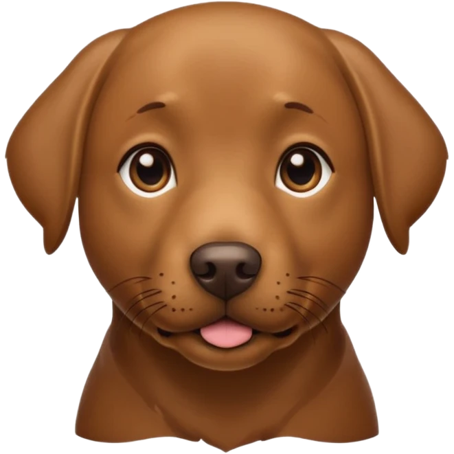 Brown labrador emoji