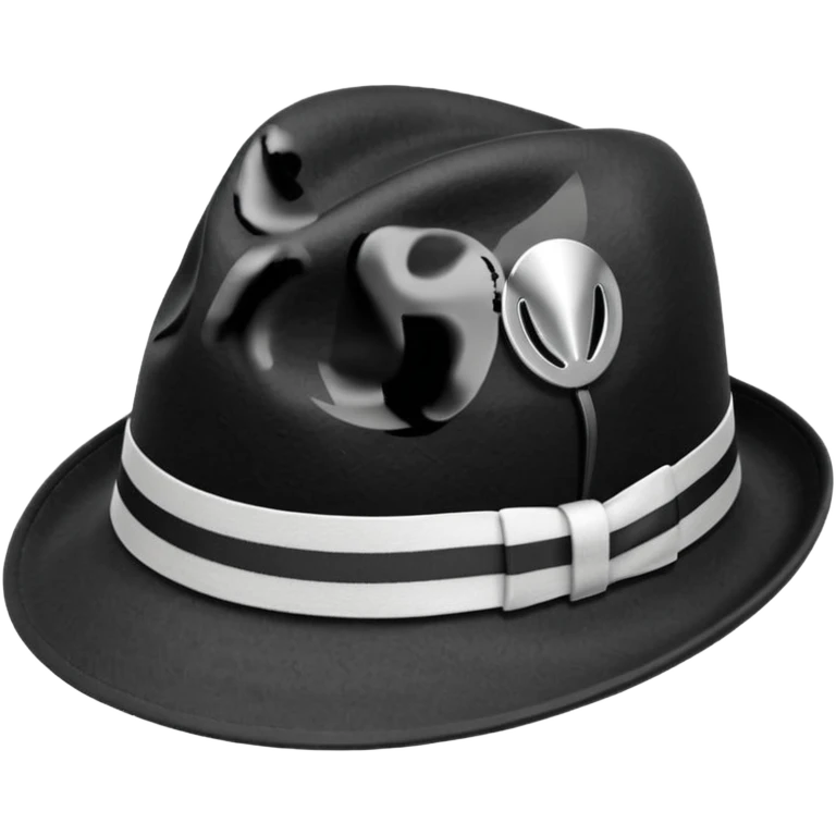 striped Fedora emoji