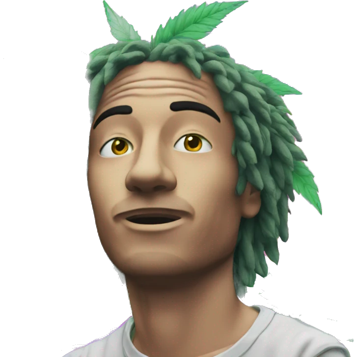 420 hemp person chill vaporwave 420 emoji