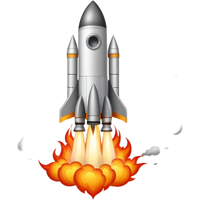 rocket blasting off into space emoji