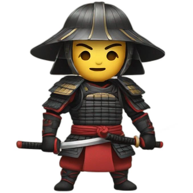 Samurai diciendo ok emoji