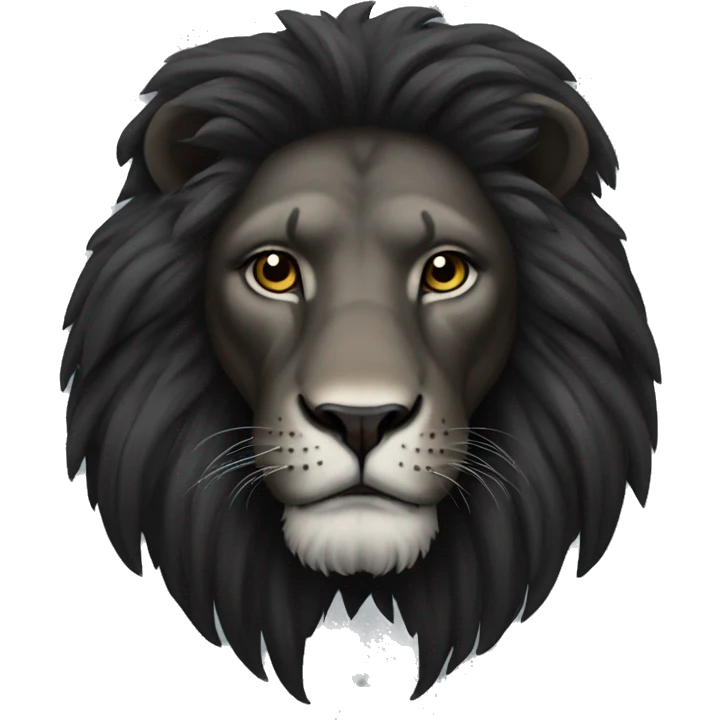 black-lion emoji