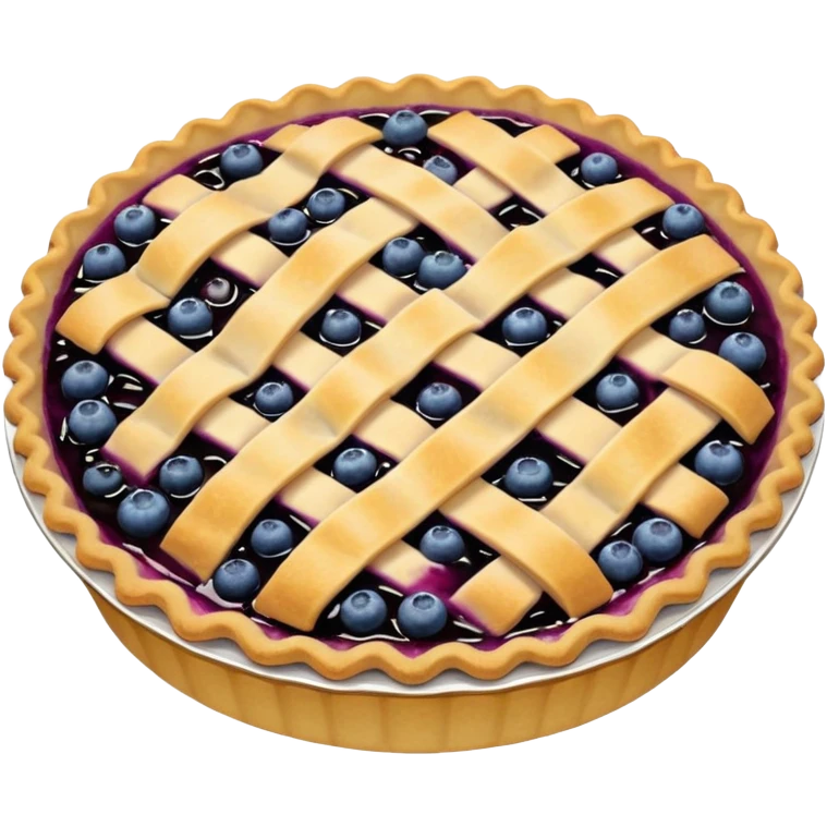 Сделай эмодзи черничного пирожка emoji