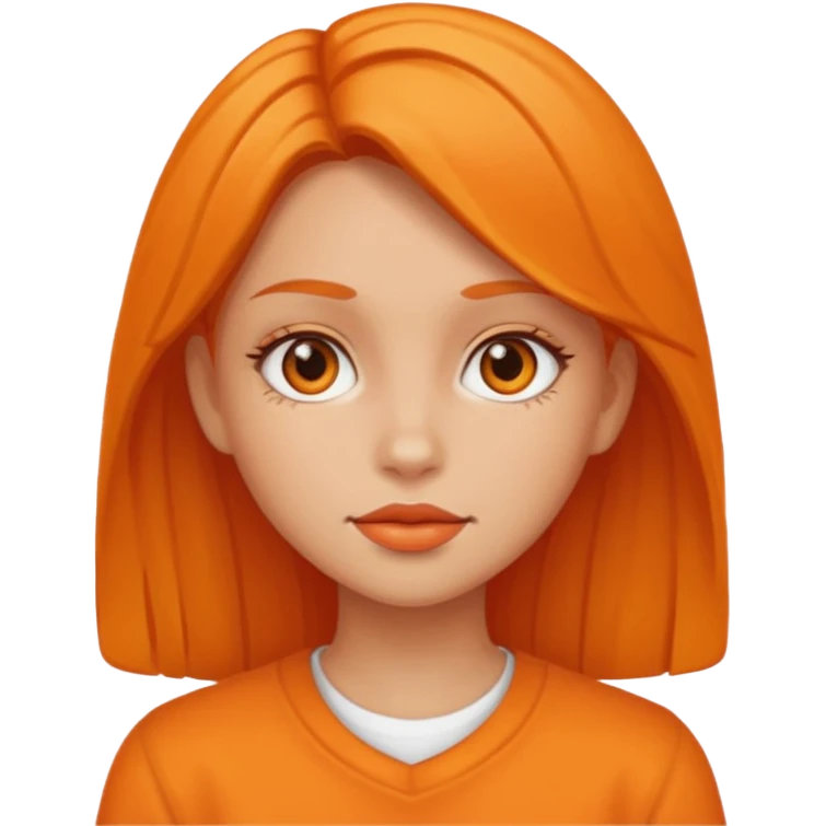 orange girl emoji