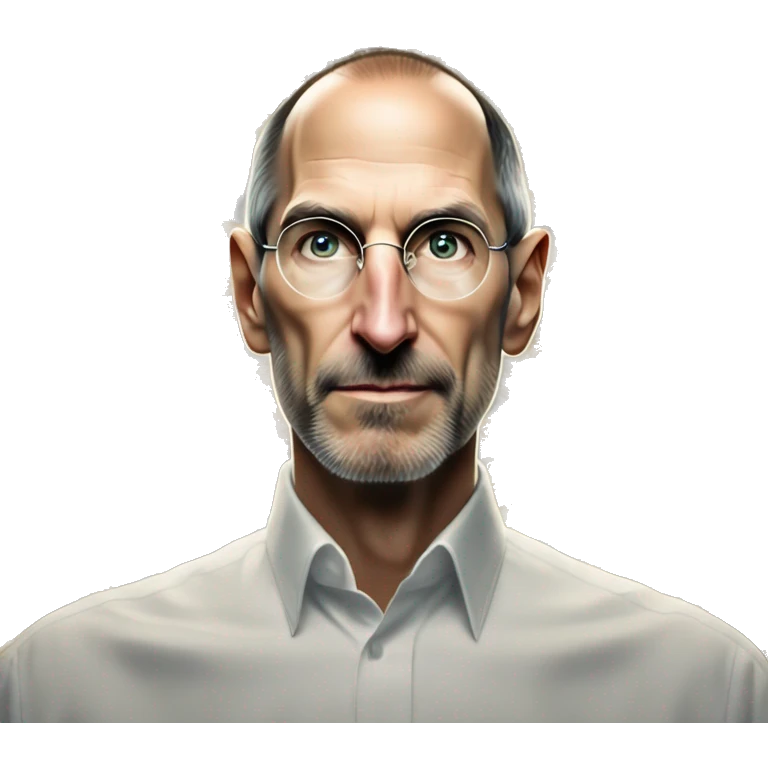 Warcraft elf award winning Steve Jobs in Apple ad style, oil paint, mysterious eyes, intricate lips, masterpiece pose, odd perspective, beautiful, desirable, logical, midsommar, ikea emoji