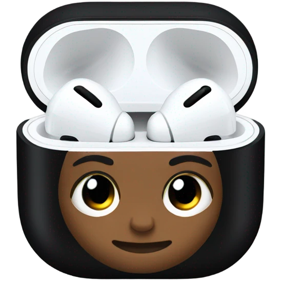 Black AirPod pro emoji
