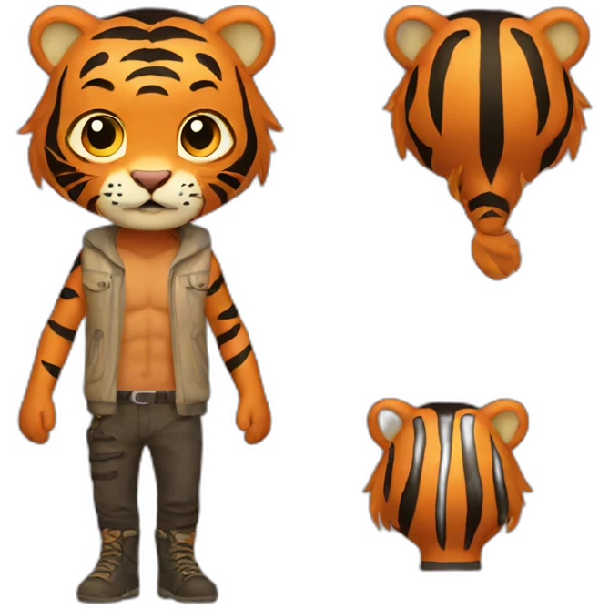 Tiger man emoji