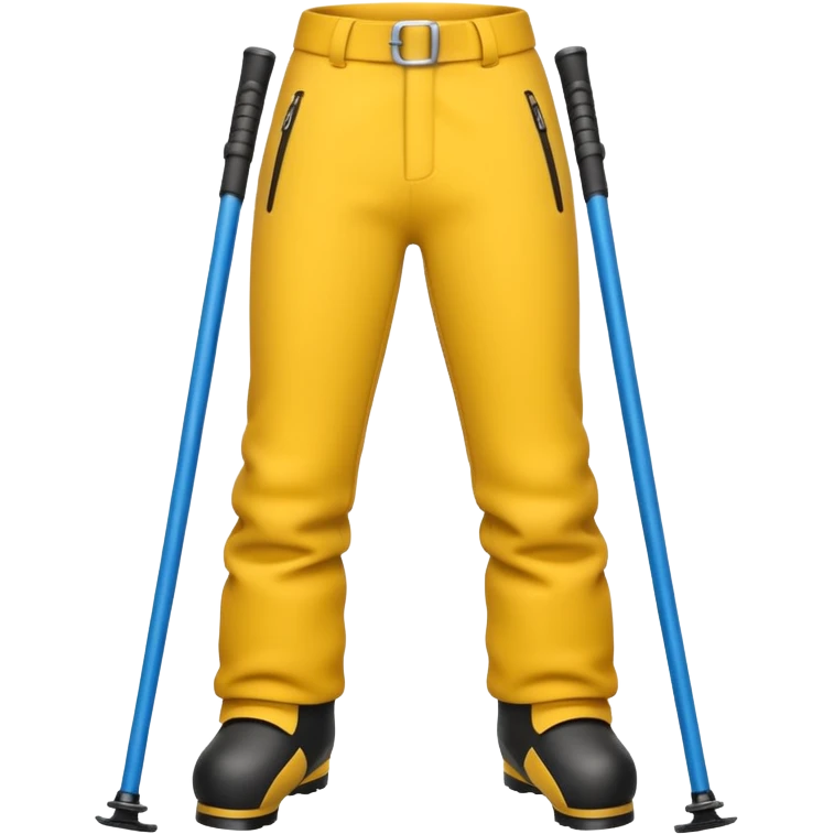 The skiing emoji with the front crotch area of the ski pants protruding noticeably in an oblong bulge emoji