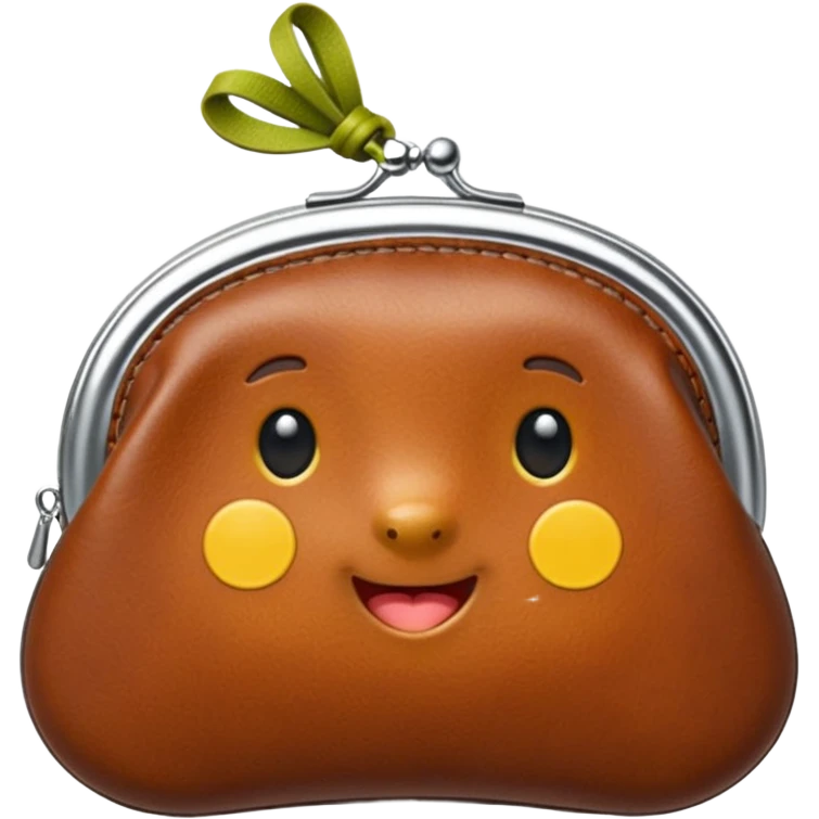 Coin purse – small pouch with zipper or clasp. emoji
