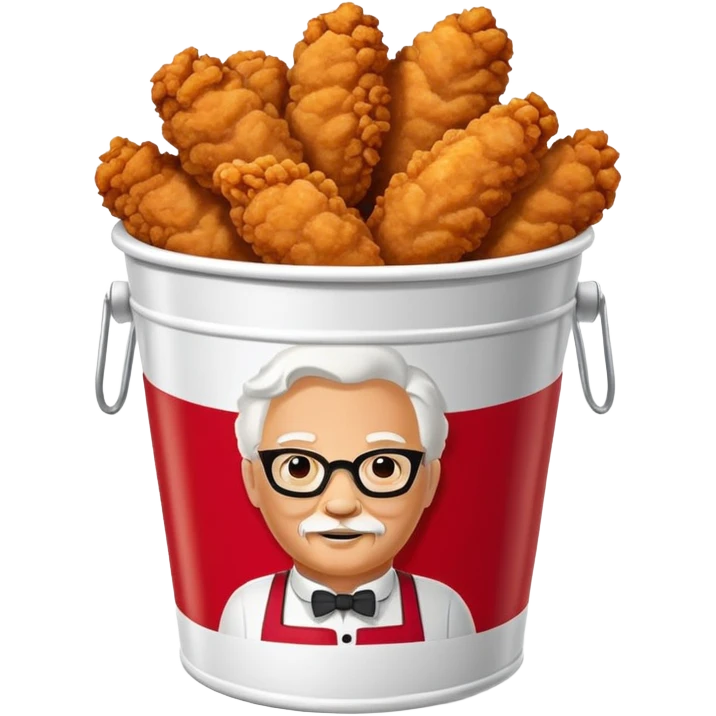 KFC fried chicken bucket emoji