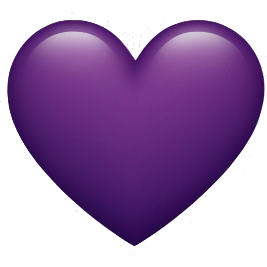 Heart with color of dark red/purple emoji
