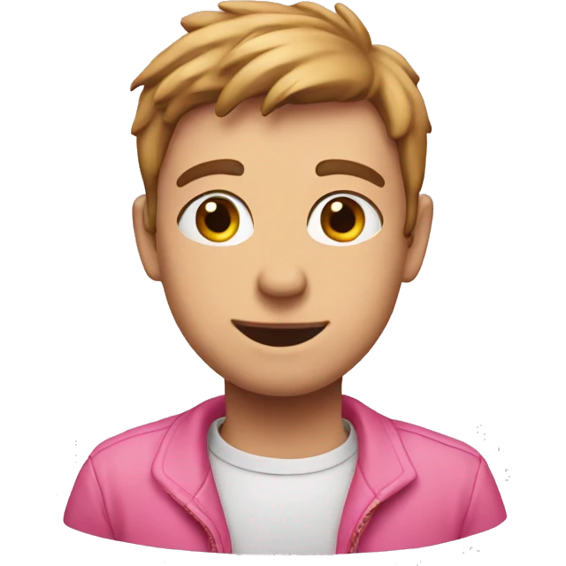 Matt pink heart emoji