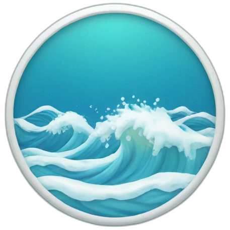 circular rotating  water waves emoji