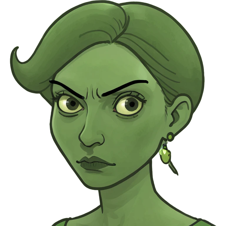 Lady visably annoyed emoji