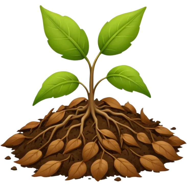 росток с листиками умирает и пригнулся к земле
 emoji