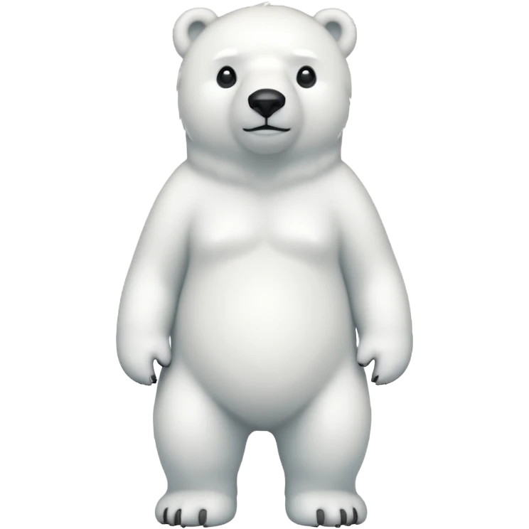 Full body polar bear emoji