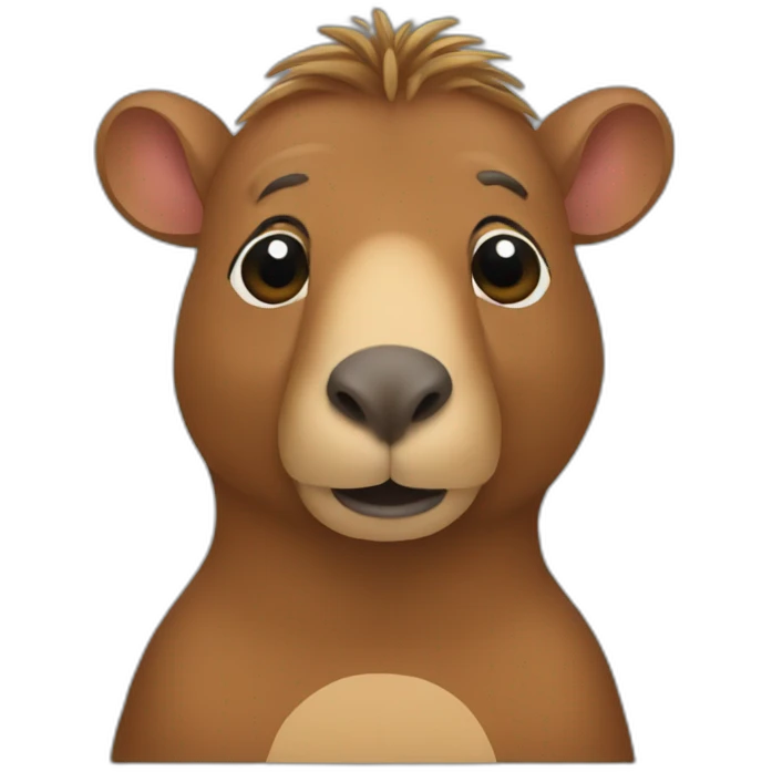 Capibara pianista emoji