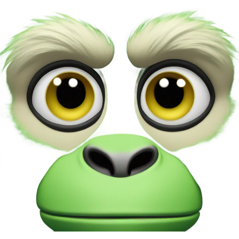 Green monkey emoji