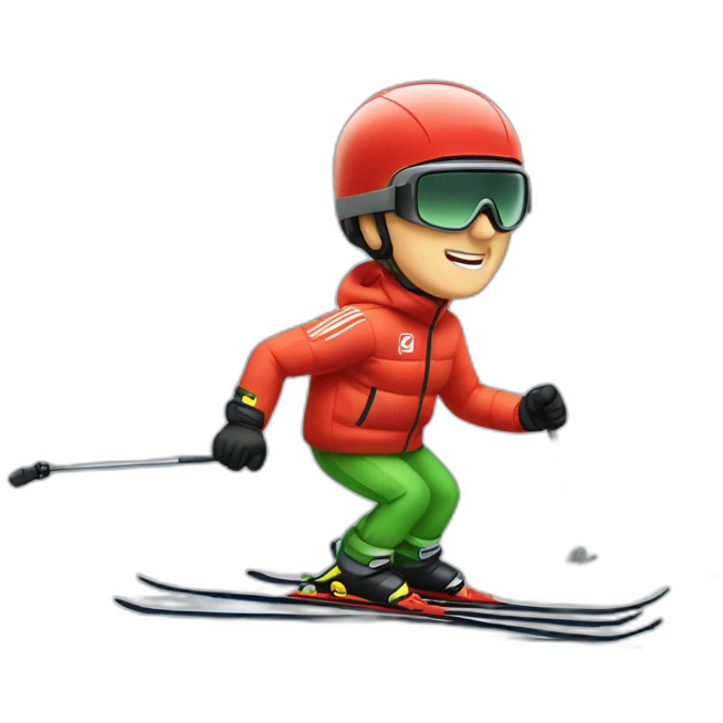 Michael Schumacher skiing emoji