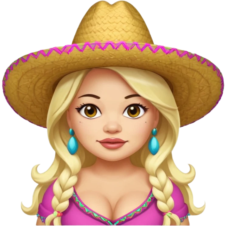 trisha paytas wearing sombreo emoji