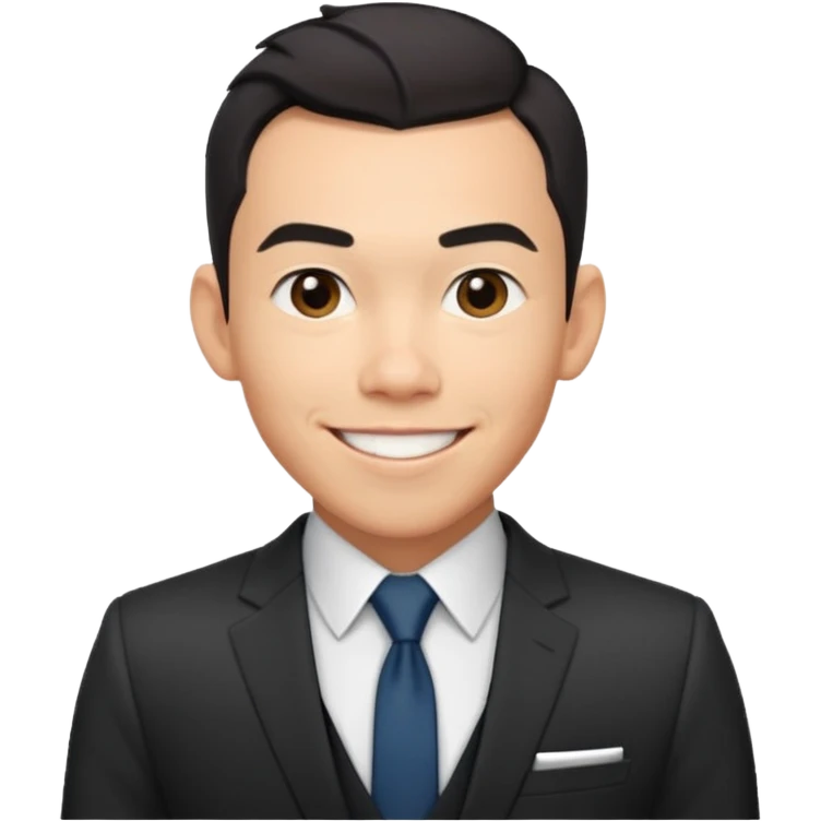 Conrad Ricamora with suit emoji