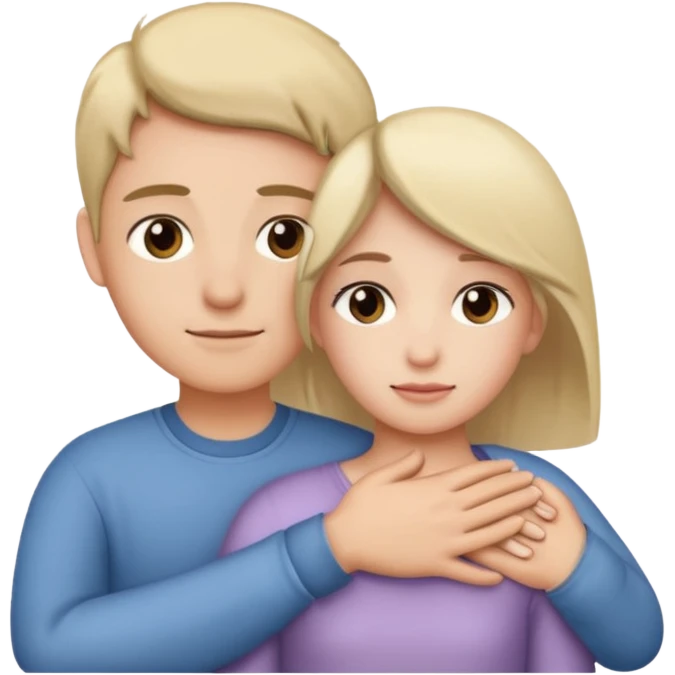 Hand on placed on somebody else’s shoulder to support  emoji