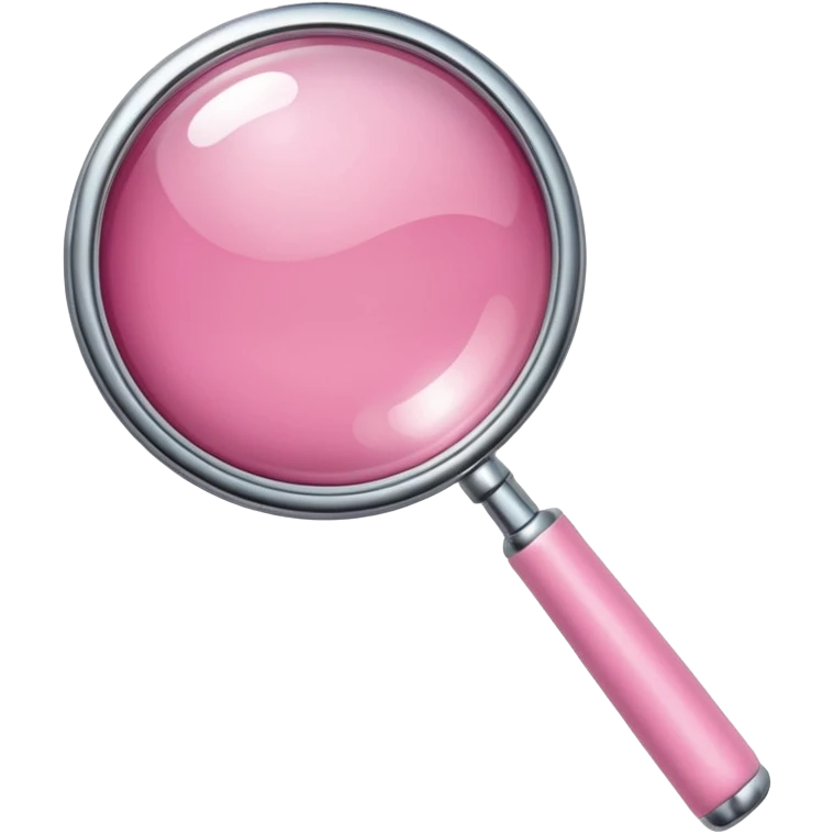 mix light pink dark pink and white girly chrome internet with a magnifying glass emoji