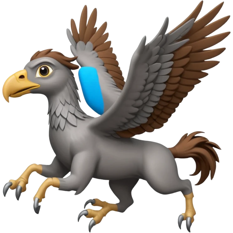 harry potter riding buckbeak emoji