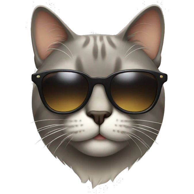 Cat with sunglasses emoji