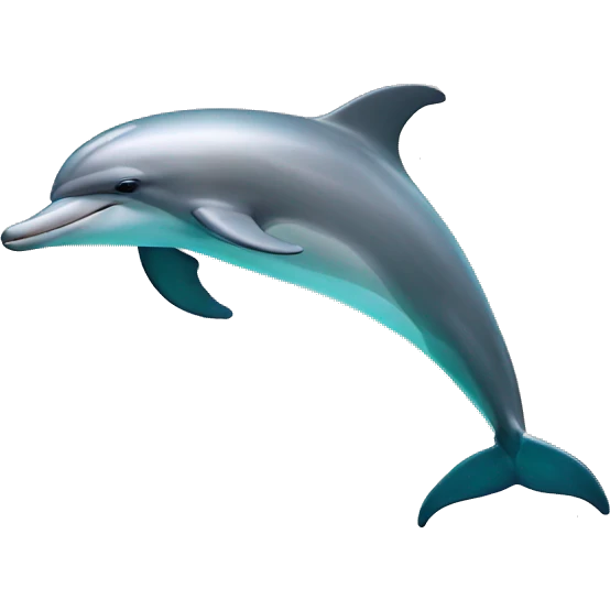 dolphin performing some tricks emoji