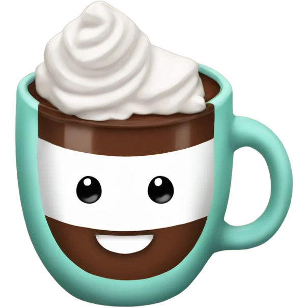 peppermint hot chocolate  emoji
