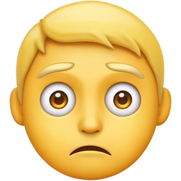 emoji face Confused and slightly annoyed emoji
