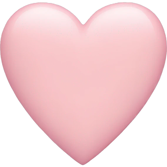 pastel pink heart emoji