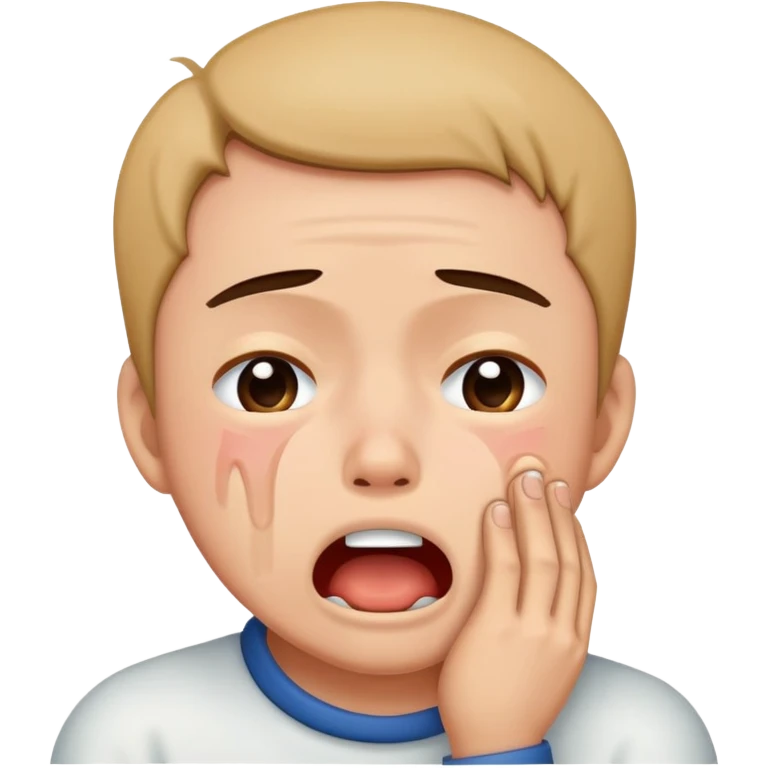 Meguru Bachira choking himself while crying emoji